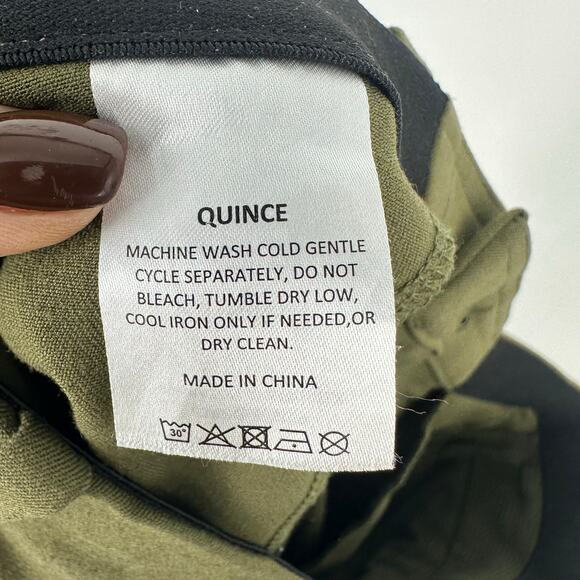 Quince Men’s 34 x 30 Ultra-Stretch 24/7 Smart Chino Athletic Tapered Olive Green - Picture 7 of 11